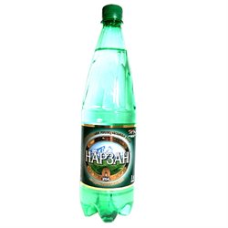 /12шт. натур газ. нарзан тавриды вода. нарзан 1. минеральная лечебно-столовая вода нарзан газированная, пэт.