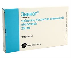 Зиннат Антибиотик Таблетки 250